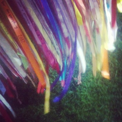 Prayer ribbons for 2012 Swim for Life in Provincetown, MA