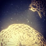 Golden mollusks and sea creatures on floor of Miami International Airport