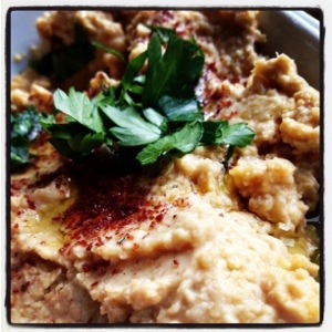 Hummus - not really a Turkish thing - but we were in Cyprus after all at Mustafa Bey's Çiftlik Evi in Gaziveren, Northern Cyprus (Image by Liz Cameron)